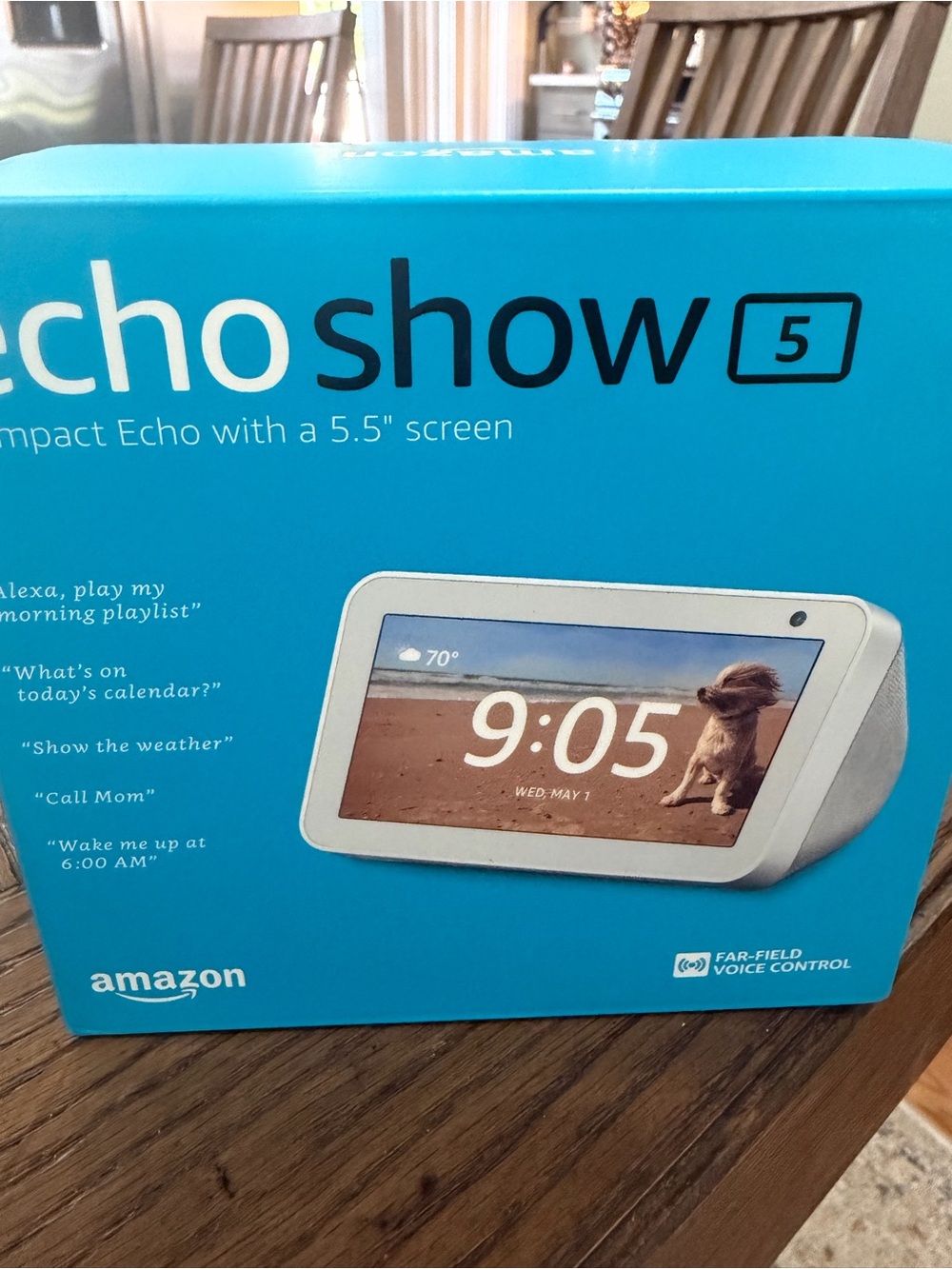 Amazon B07HZJ64WD Echo Show 5 H23k37 5.5" Smart Display With Alexa - Sandstone